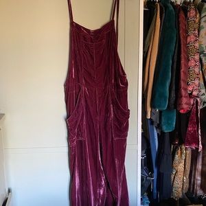 Free People Velvet Jumpsuit